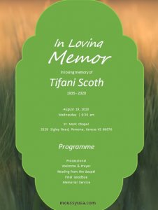 memorial program free download word