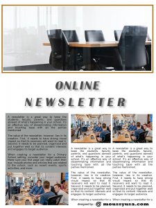 online newsletter in photoshop