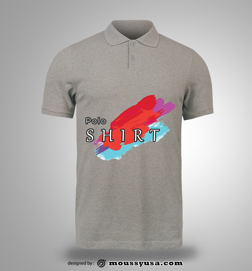 polo shirt template free psd