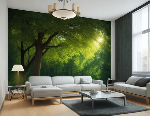 A Forest in Your Home Tree Wall Decor for the Living Room