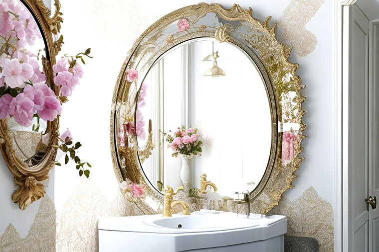A Reflection of Luxury Bathroom Mirror Decor