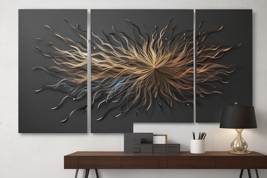 Abstract Metal Wall Art Abstract Metal Fusion Wall Art Reverie