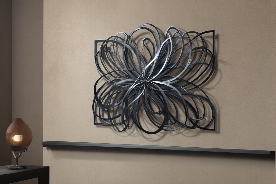 Abstract Metal Wall Art Ethereal Fusion Abstract Metal Symphony