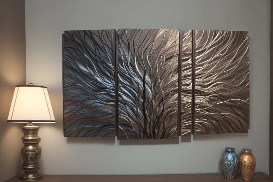 Abstract Metal Wall Art Metallic Marvels Abstract Wall Overture