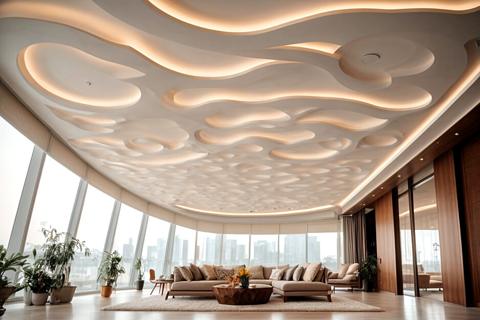 Aesthetic Ascents The Evolution of False Ceilings
