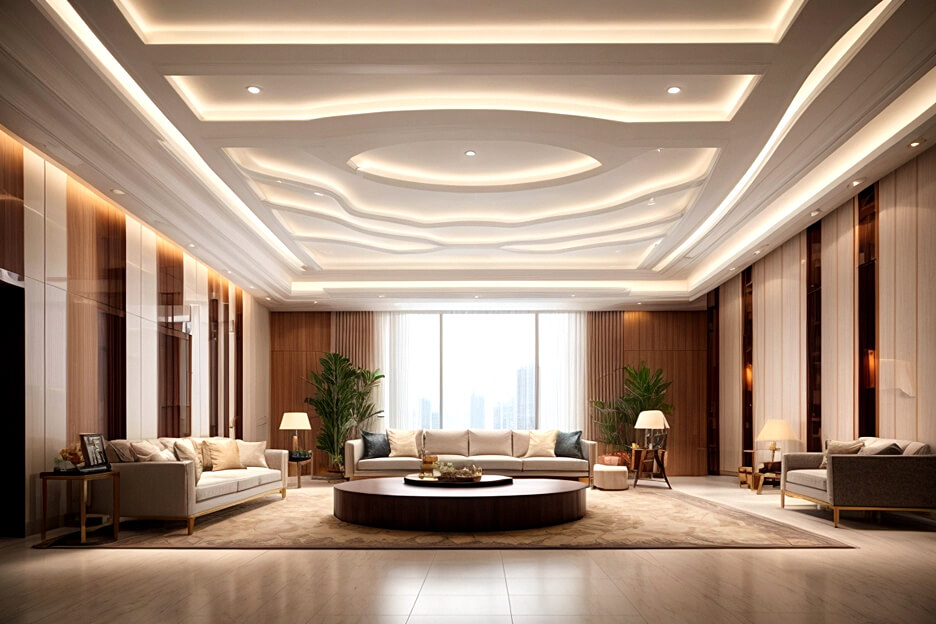 Aesthetic False Ceilings for Grand Lobbies