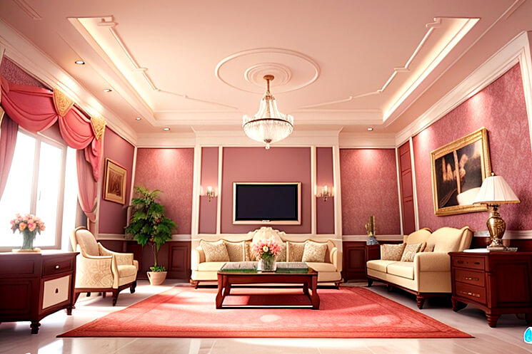 Aesthetic False Ceilings to Elevate Your Drawing Room 1