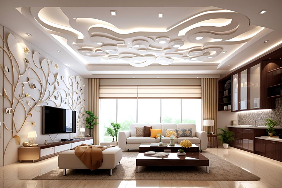 Architectural Marvels Contemporary False Ceiling Inspiration