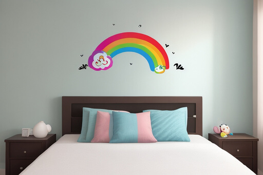 Bedroom Vibes Rainbow Wall Stickers That Spark Joy
