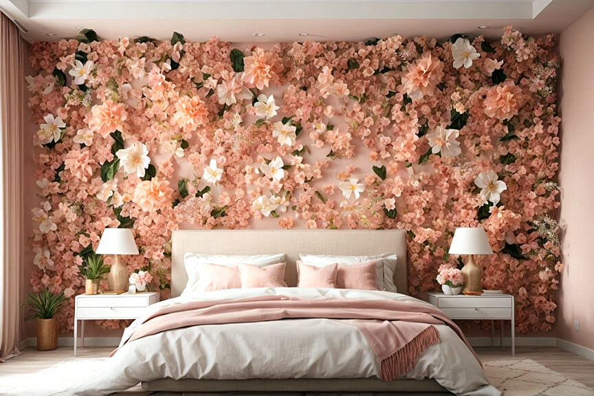 Bloom Where You Sleep Floral Flower Decals for Bedroom Bliss