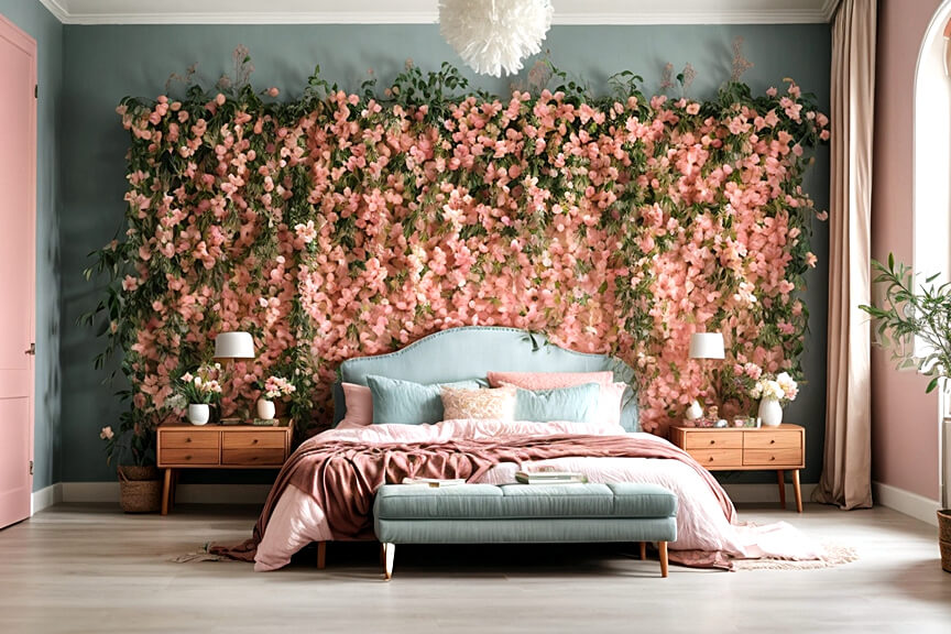 Blossom Dreams Transforming Bedrooms with Flower Decals