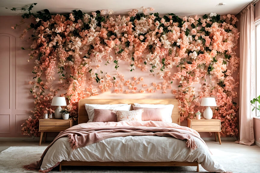 Botanical Beauty Flower Wall Decals Elevating Bedroom Decor