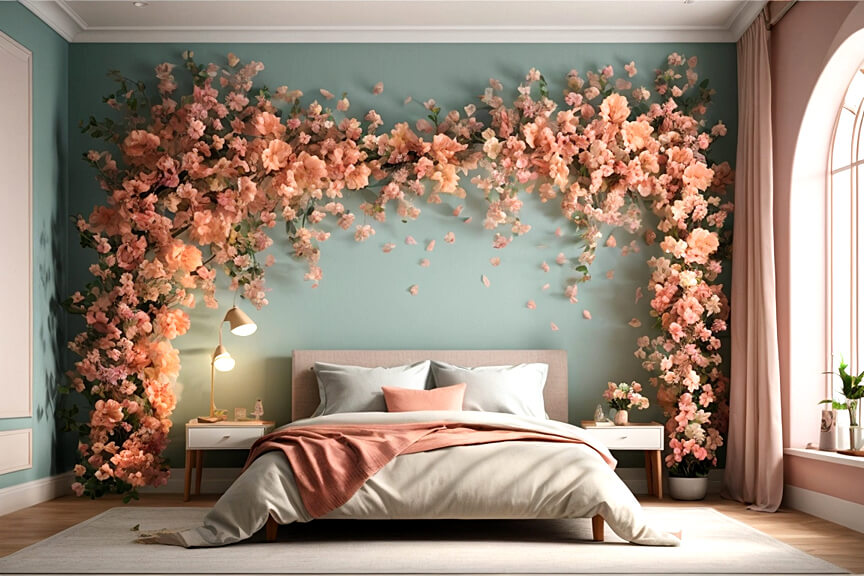 Bouquets of Joy Floral Flower Wall Stickers in Bedrooms