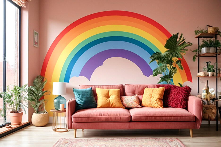 Brighten Your Space with Rainbow Wall Art