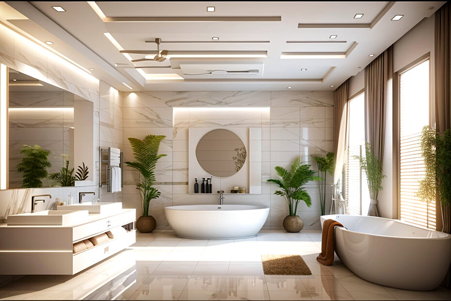 Ceiling Chic Transforming Your Bathroom
