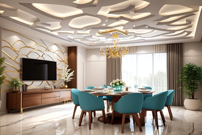 False Ceiling Designs for Dining Rooms | Mous Syusa