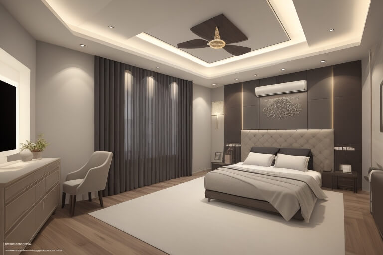 Ceiling Elegance Gypsum Board Bedroom False Ceiling Trends