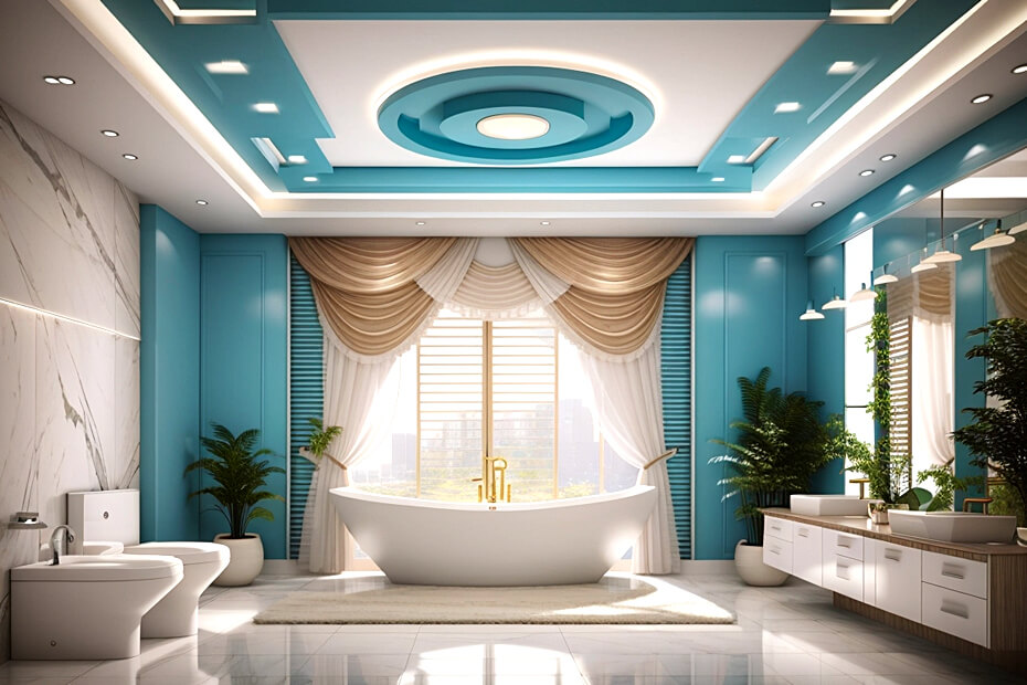 Ceiling Serenity Zen Bathroom Design Ideas