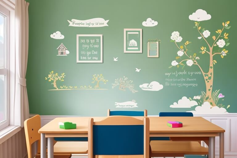 Classroom Creativity Nursery Wall Sticker Ideas