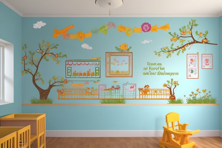 Colorful Classroom Walls Nursery Sticker Magic