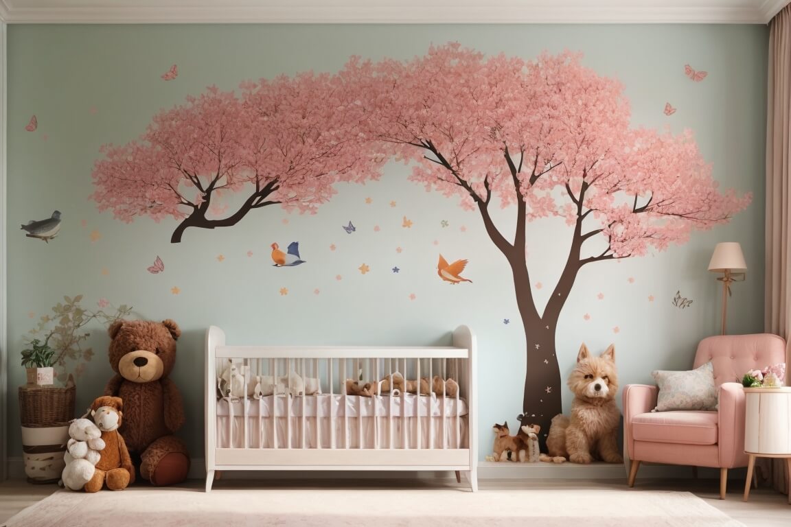 Colorful Creatures Nursery Wall Stickers for Toddlers