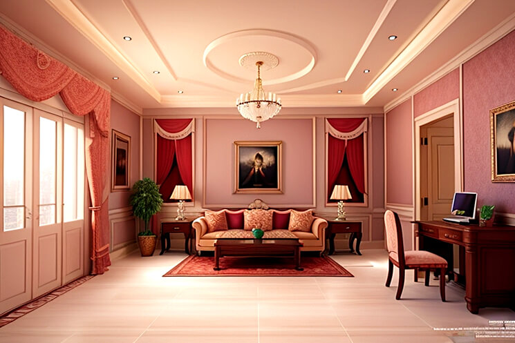 Contemporary Elegance False Ceiling Designs for Drawing Rooms