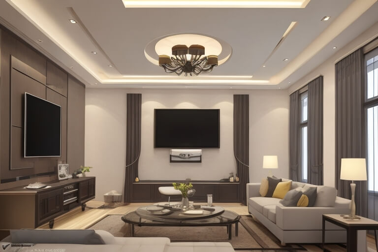 Contemporary False Ceilings for Modern Living Rooms