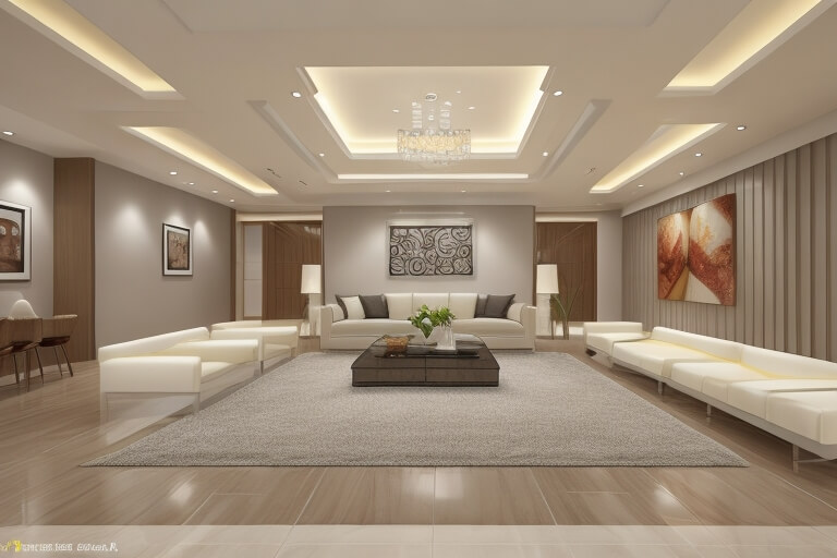 Contemporary Finesse Simple False Ceiling Ideas