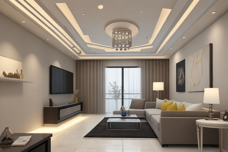 Creative False Ceiling Solutions for Living Rooms