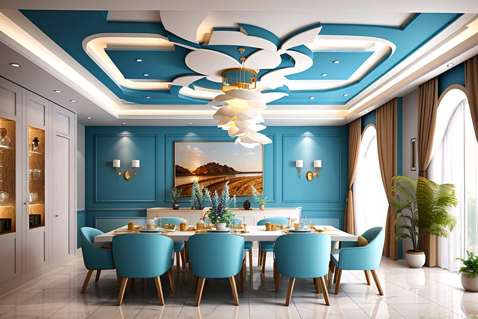 Culinary Luxury Dining Room Ceiling Inspirations