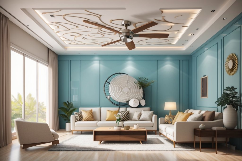 16 false ceiling design for hall with fans | Mous Syusa