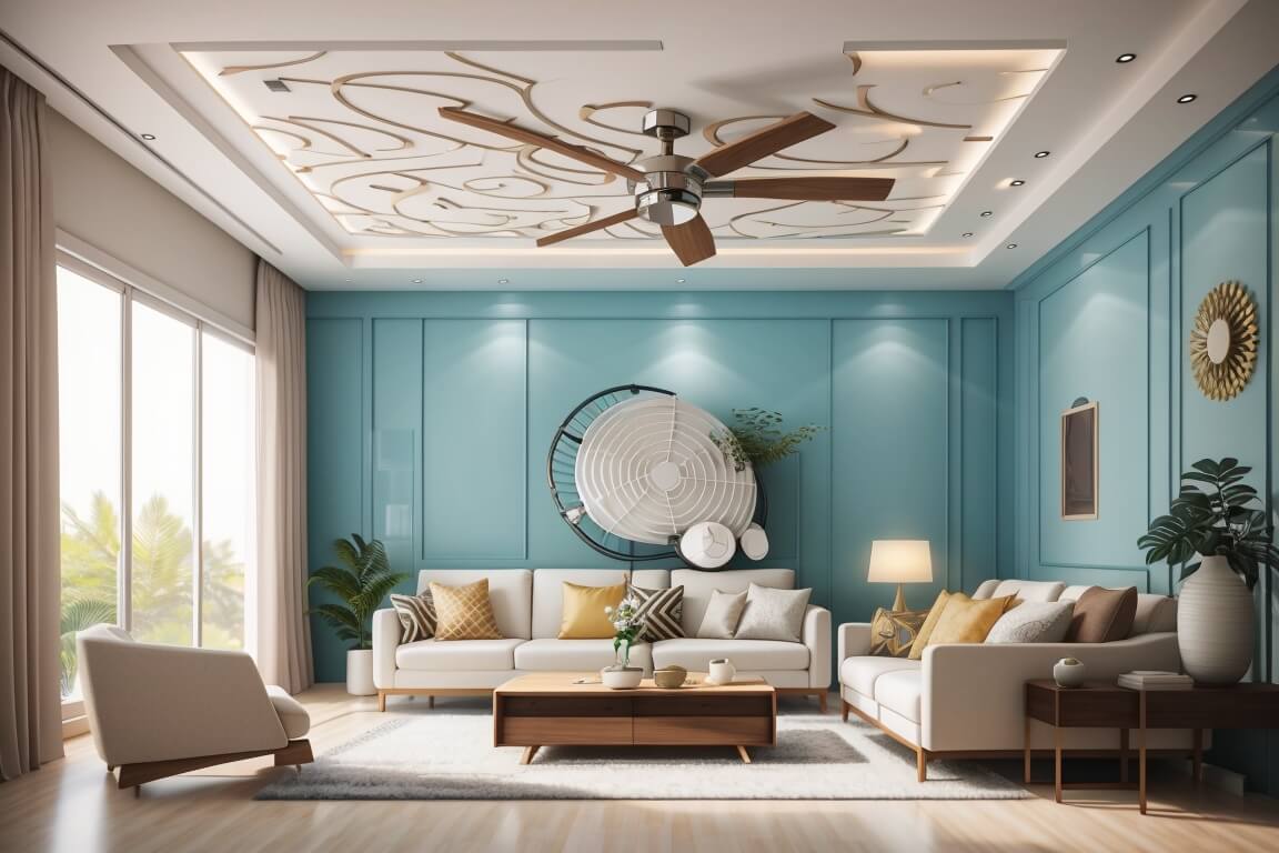 Elevate Your Hall with Breezy Style Ceiling Fan Design Ideas