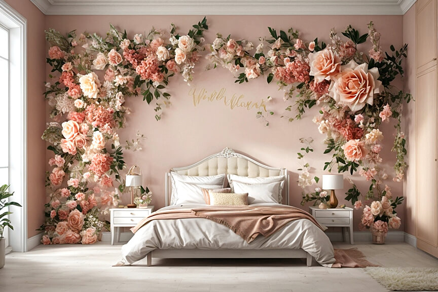 Enchanted Blooms Flower Wall Stickers for Dreamy Bedrooms