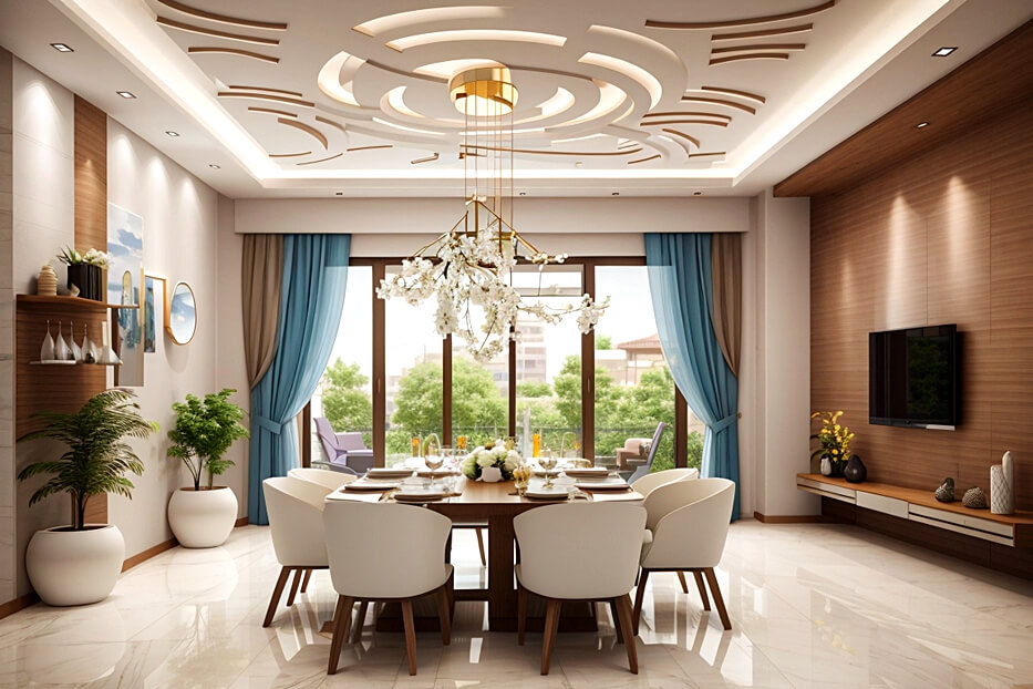 False Ceilings That Elevate Your Dining