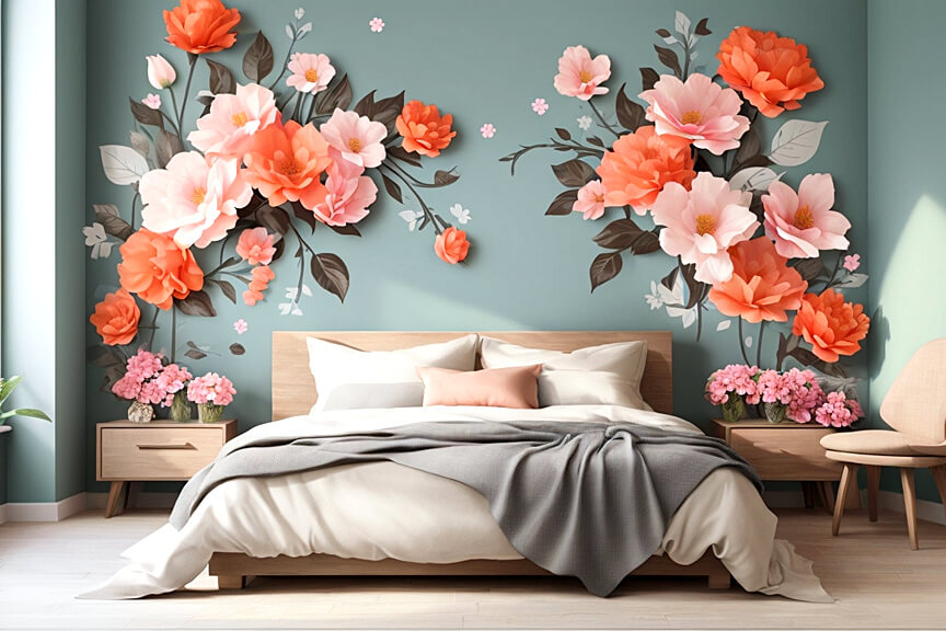 Garden of Dreams Flower Floral Wall Art Inspiring Bedrooms