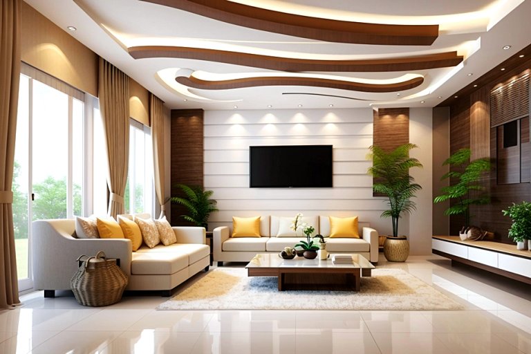 24 Simple False Ceiling Design for Hall | Mous Syusa