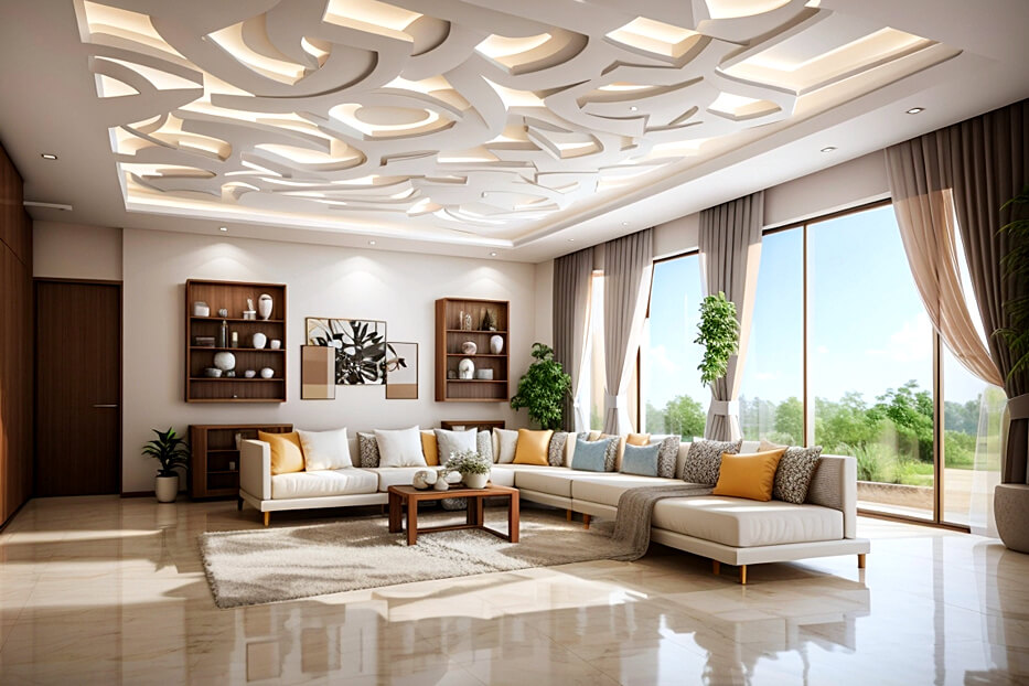 Illuminating Spaces Contemporary False Ceiling Lighting