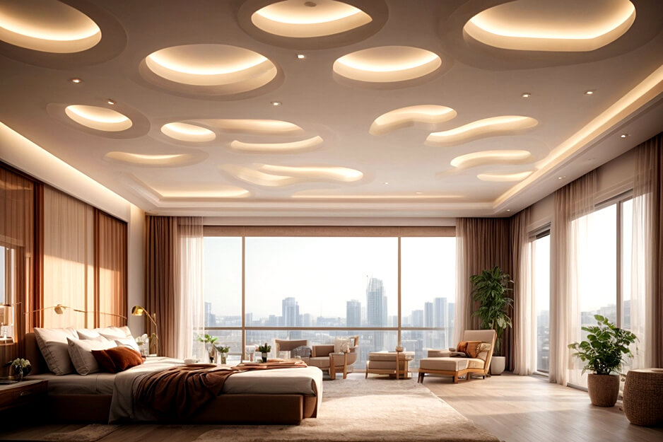 Illustrious Heights Inspiring Modern False Ceiling Creations