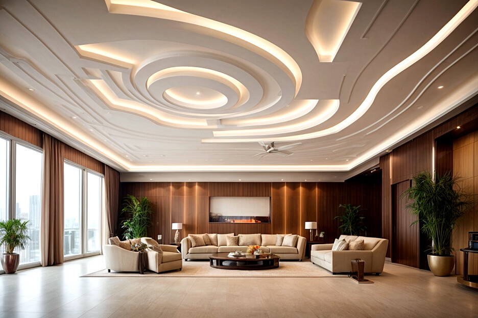 Innovative False Ceiling Concepts for Your Lobby