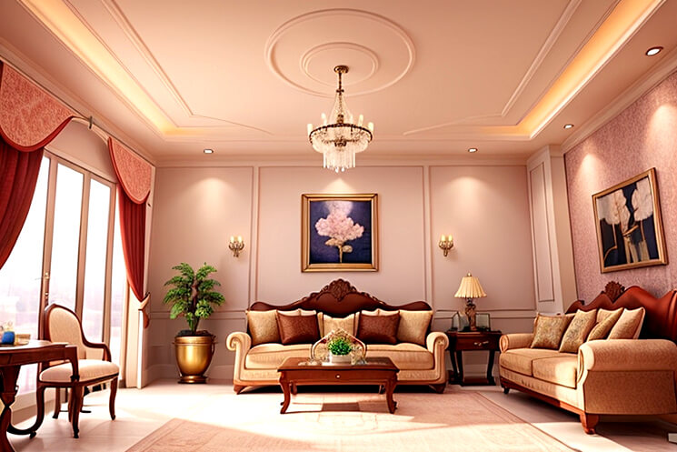 Inspiring False Ceiling Options for a Cozy Drawing Room