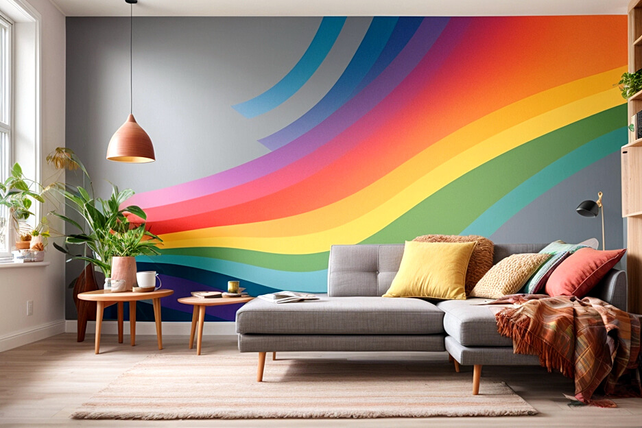 Living Room Bliss Rainbow Wall Stickers