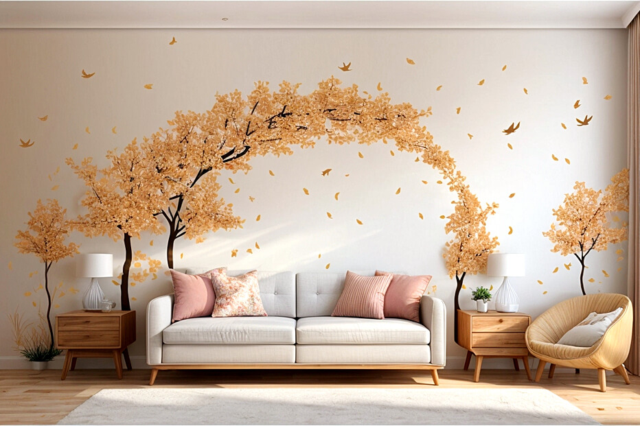 Living Room Dreams with Nursery Wall Sticker Magic