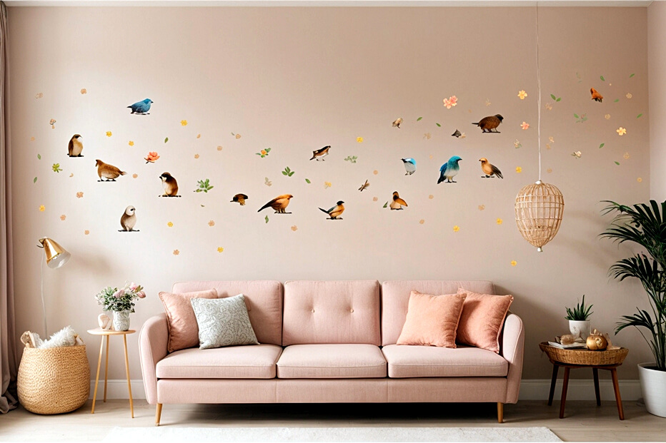 Living Room Extravaganza with Nursery Wall Stickers