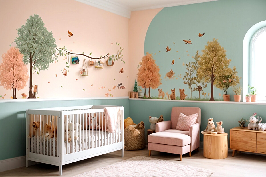 Living Room Zen with Nursery Wall Stickers