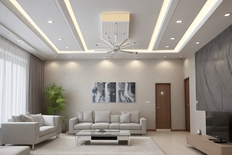 Minimal Marvels False Ceiling Beauty Unveiled