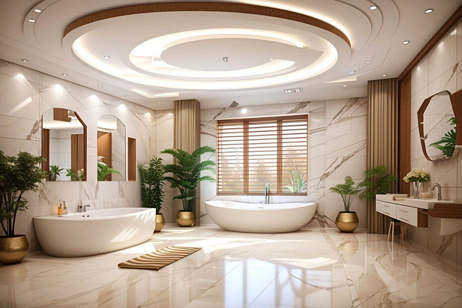 Modern Marvels Contemporary Bathroom Ceilings