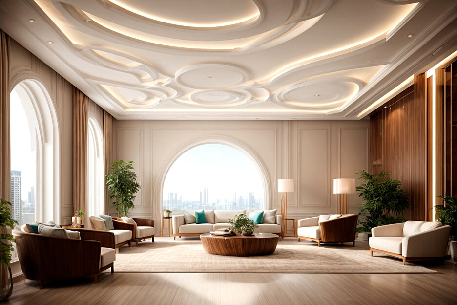 Modern Minimalism Lobby False Ceiling Styles