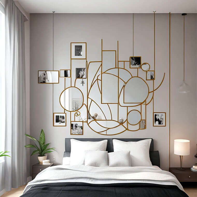 Modern Mirror Wall Decoration for Bedroom 20