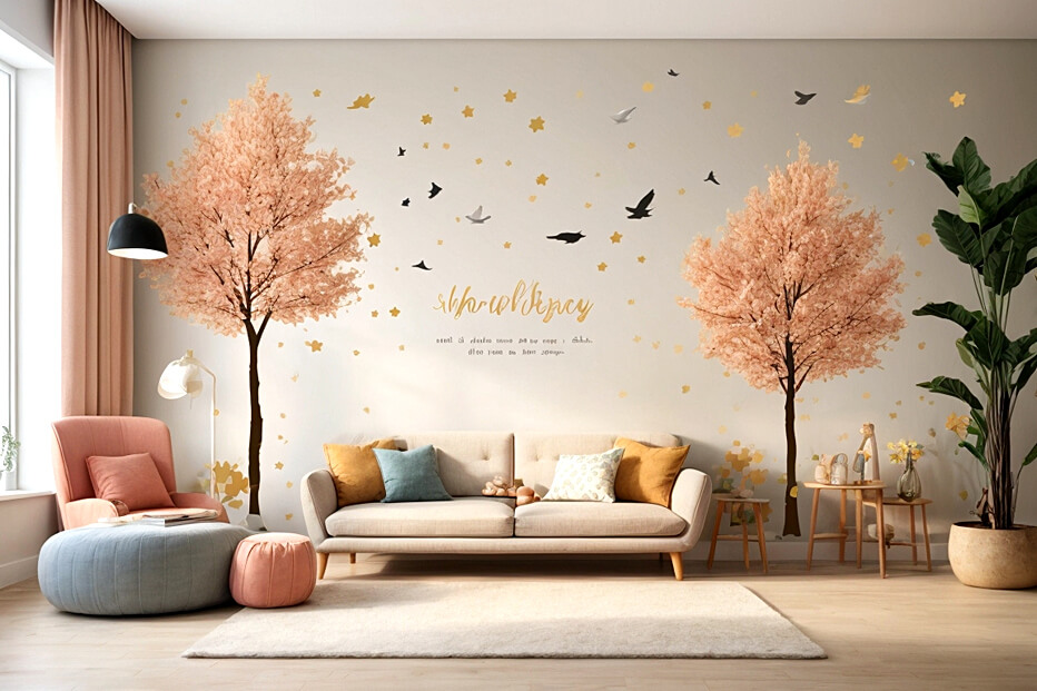 Nursery Inspired Living Room Wall Sticker Wonders