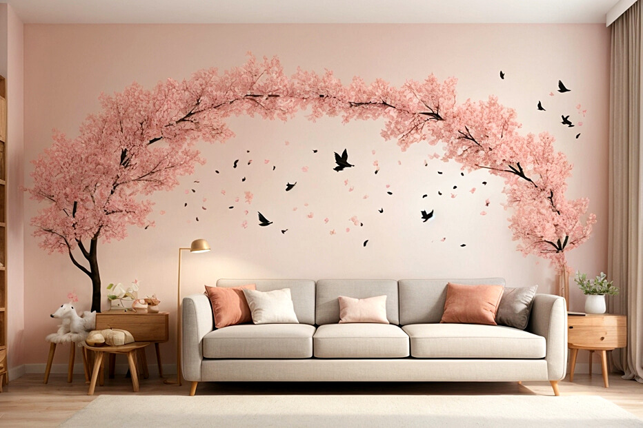 Nursery Wall Stickers A Splash of Living Room Color